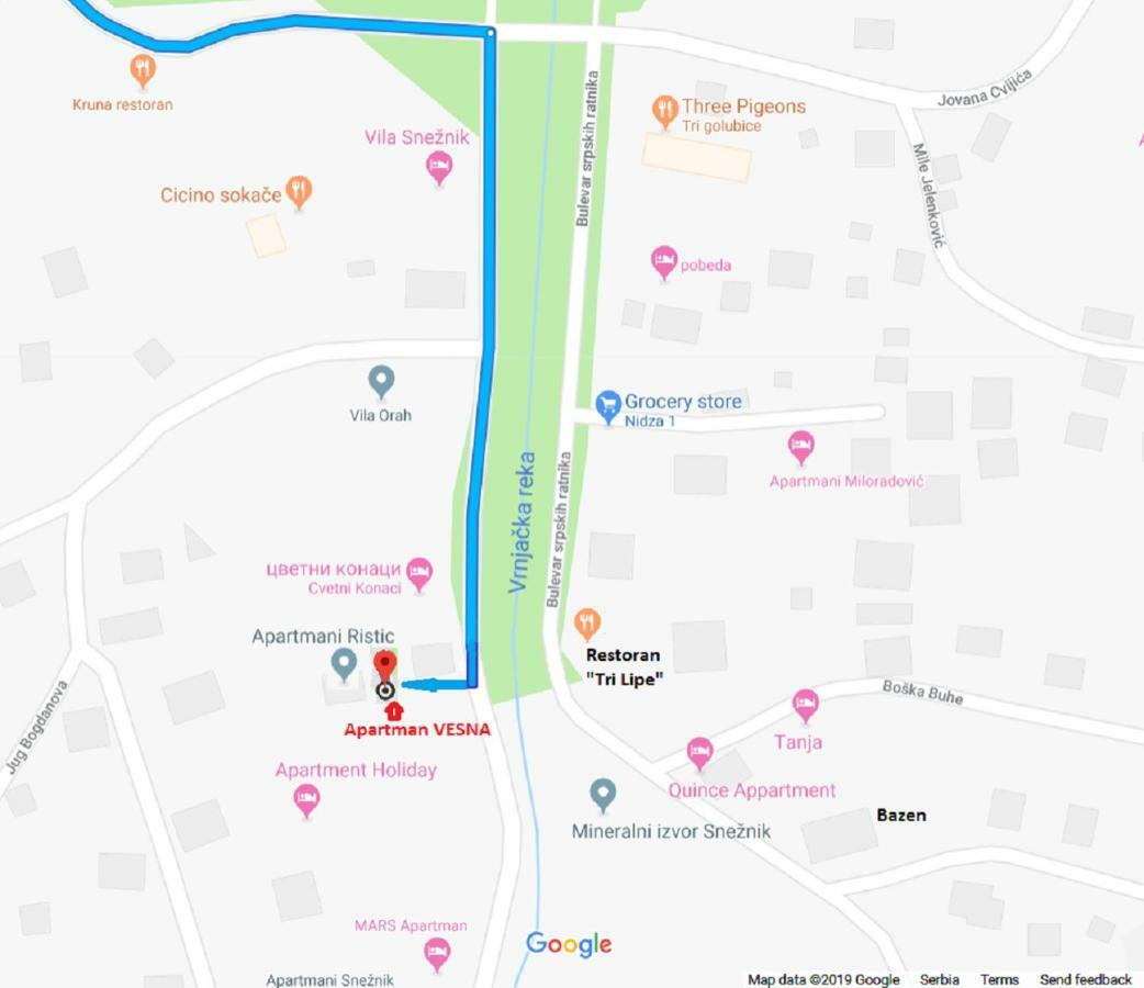 Vesna Apartman Vrnjacka Banja Ngoại thất bức ảnh